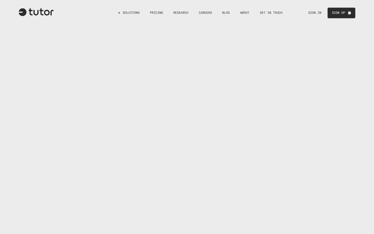 Tutor Intelligence website preview