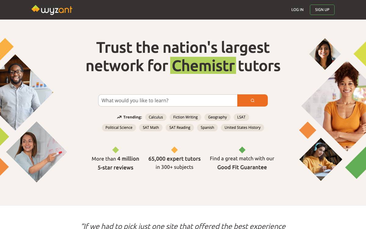 Tutorspree website preview