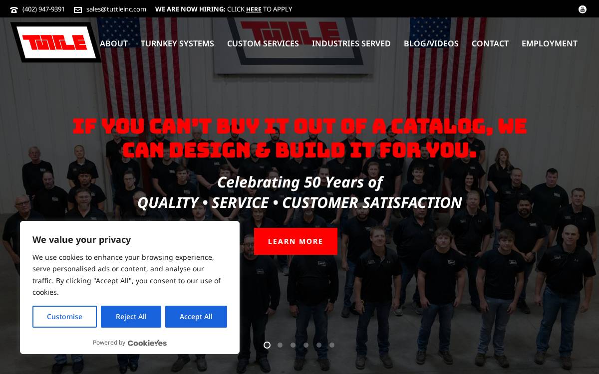 Tuttle, Inc website preview