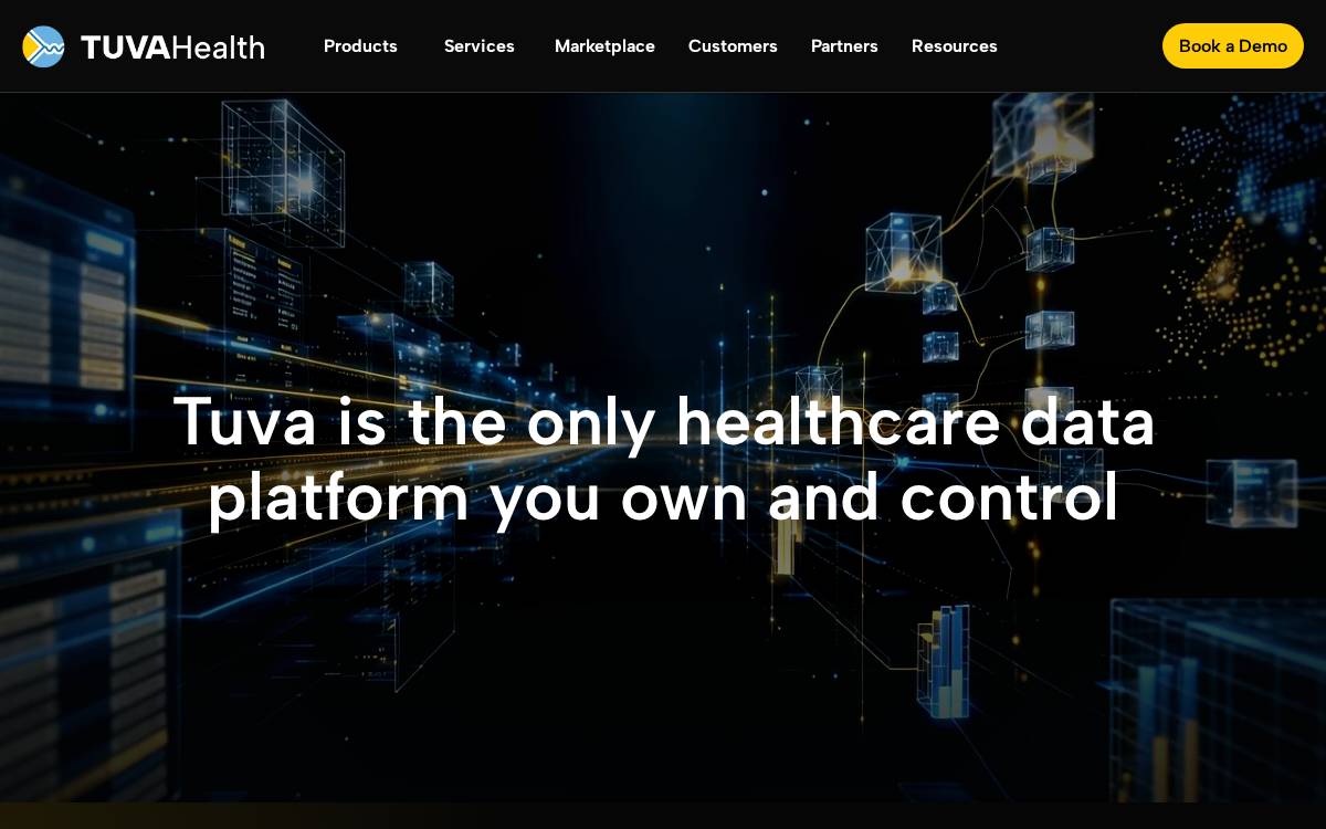 Tuva Health website preview