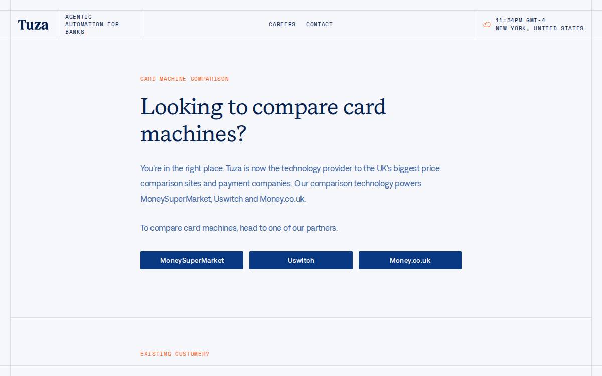 Tuza website preview