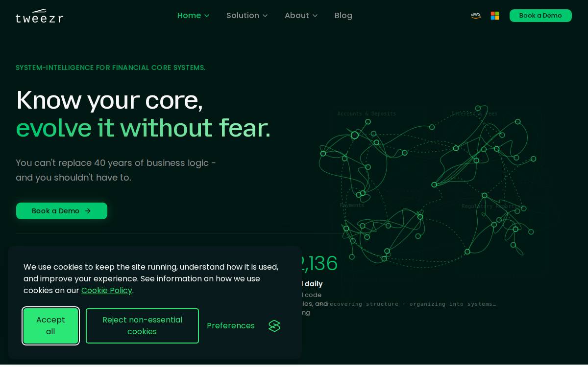 Tweezr website preview