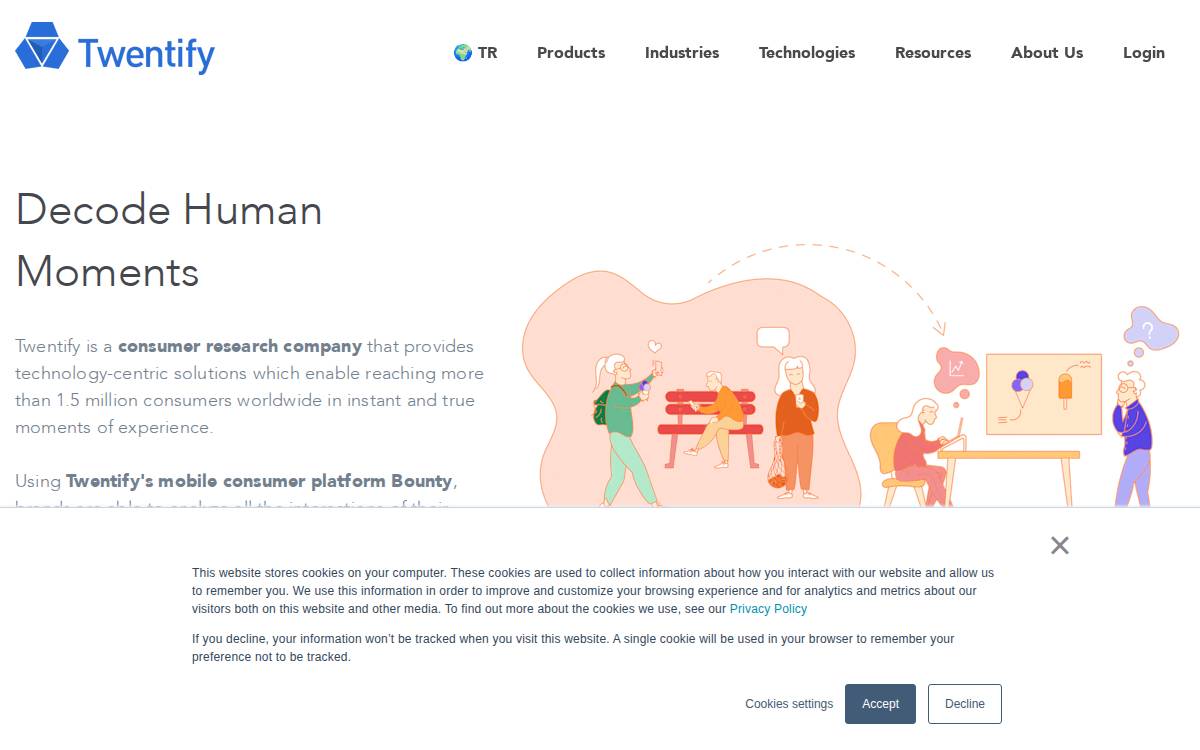 Twentify website preview