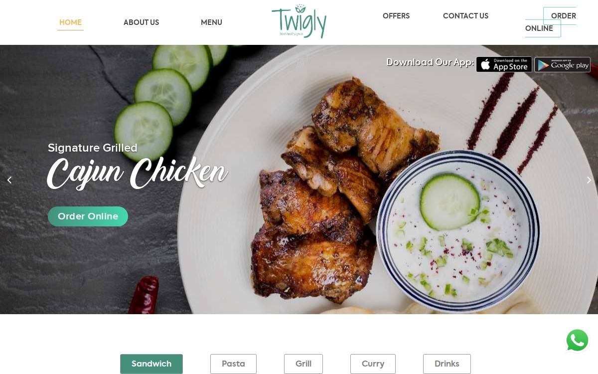Twigly website preview