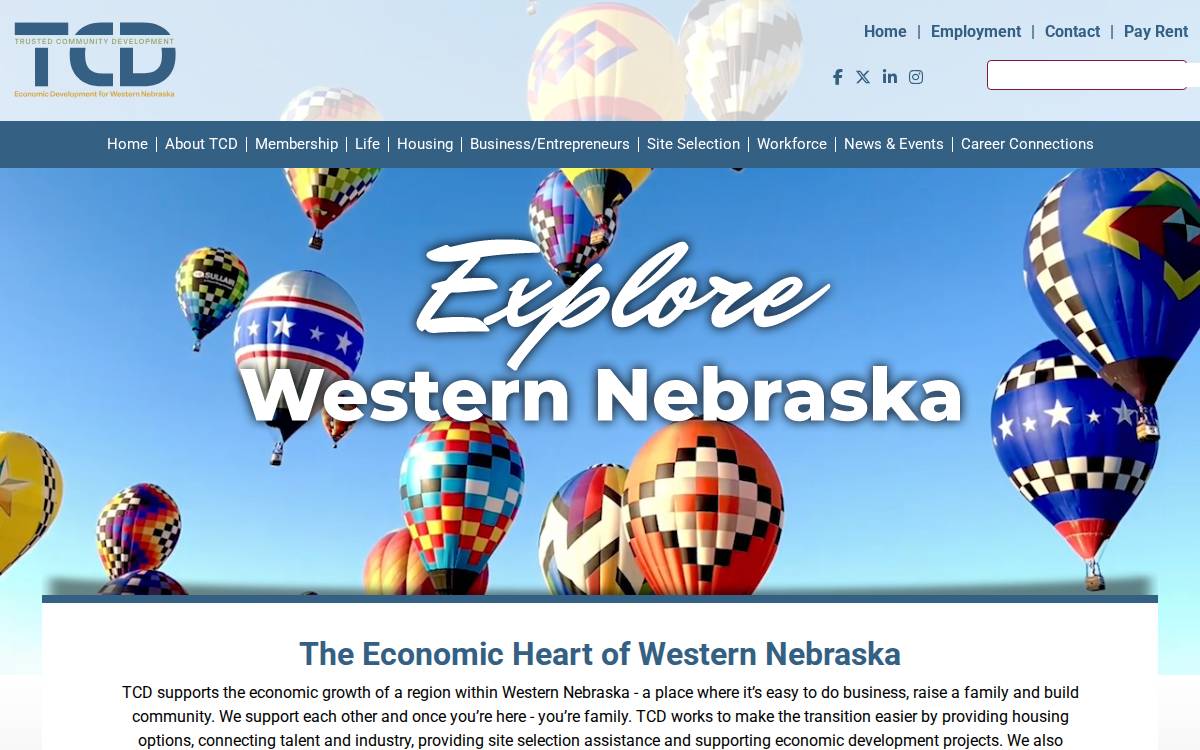 Twin Cities Development Association website preview