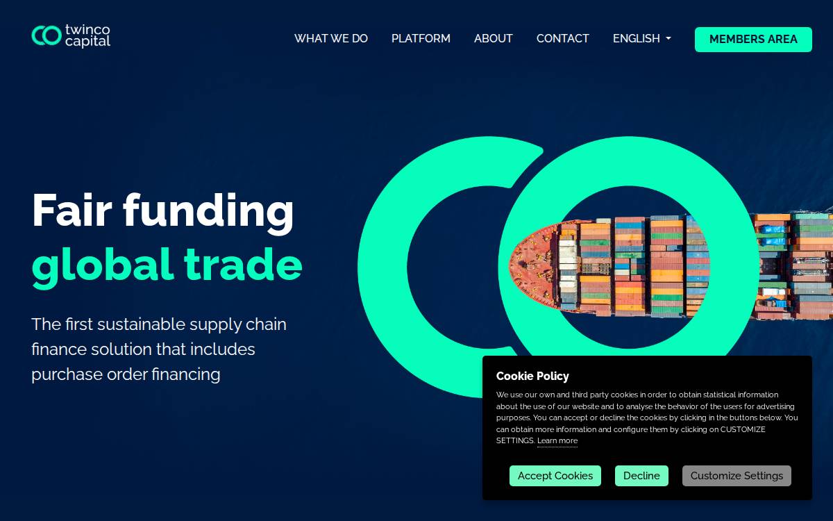 Twinco Capital website preview