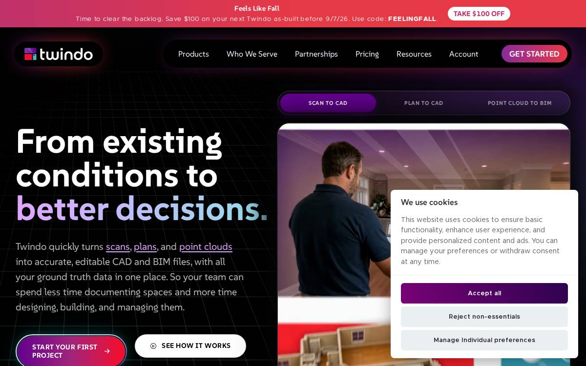 Twindo website preview