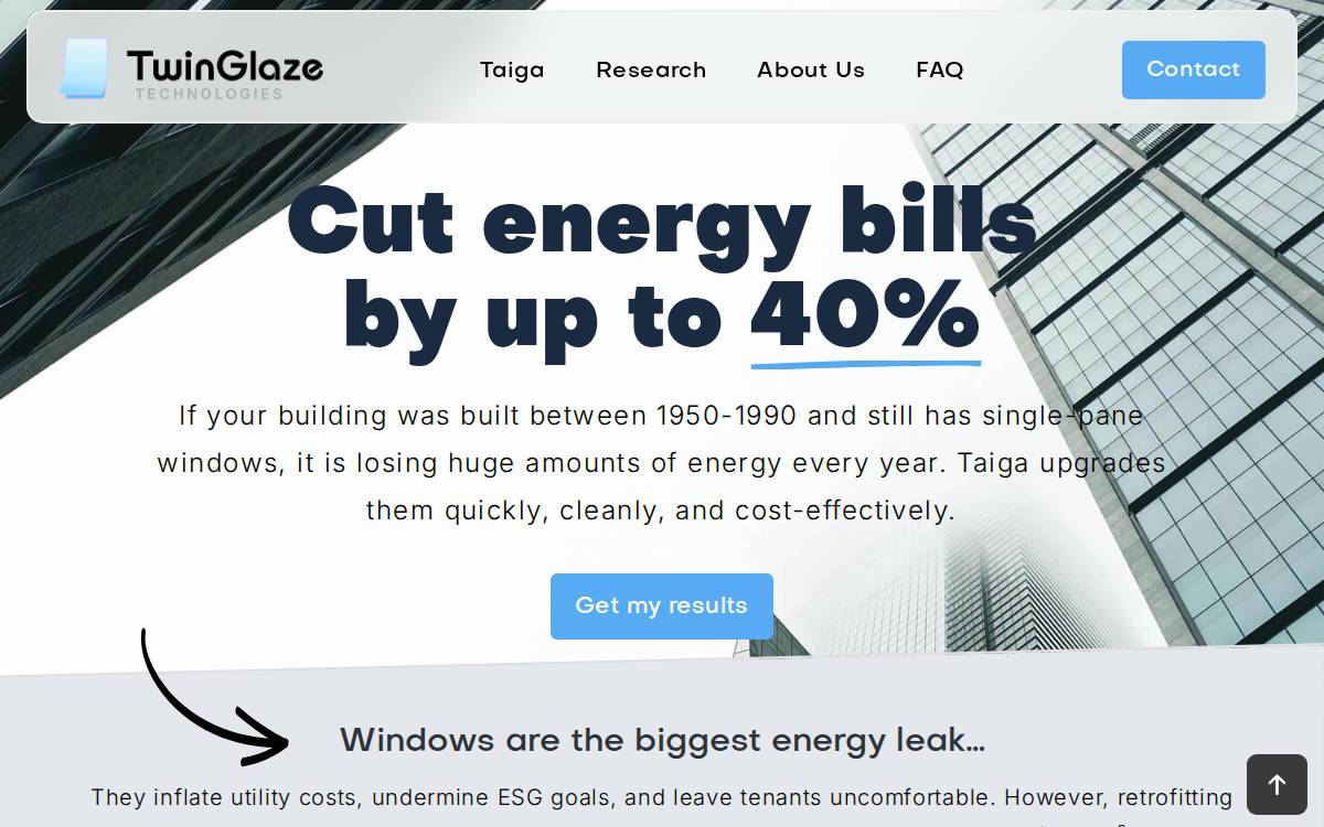 Twinglaze Technologies Inc. website preview