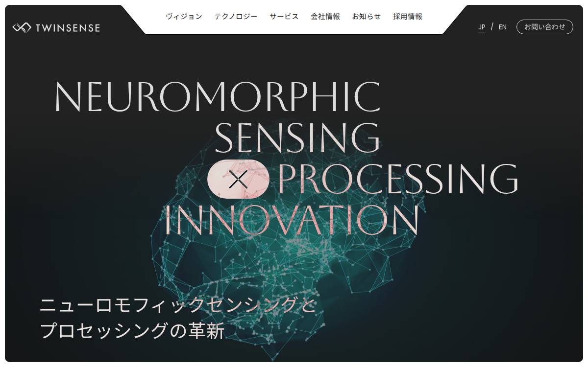 Twinsense website preview