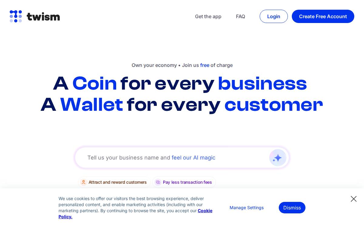 Twism website preview