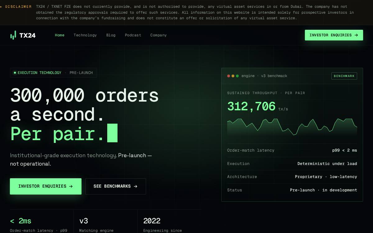 Tx24 website preview