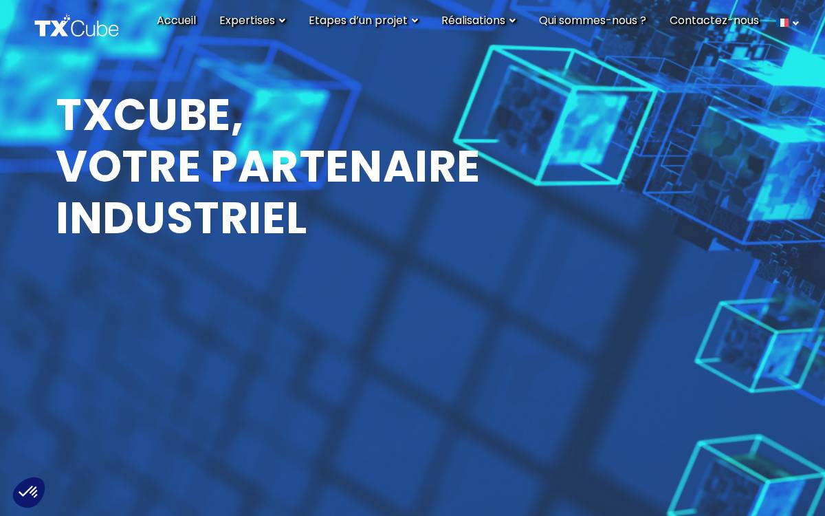 TX Cube website preview