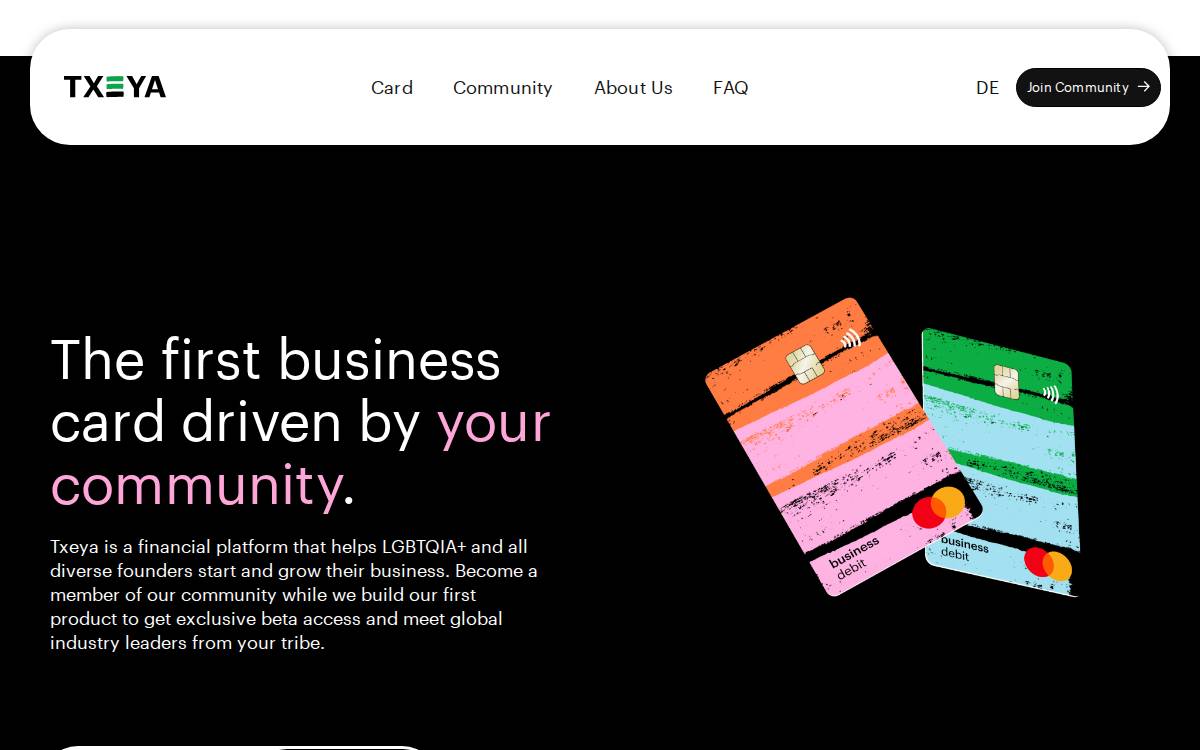 Txeya website preview