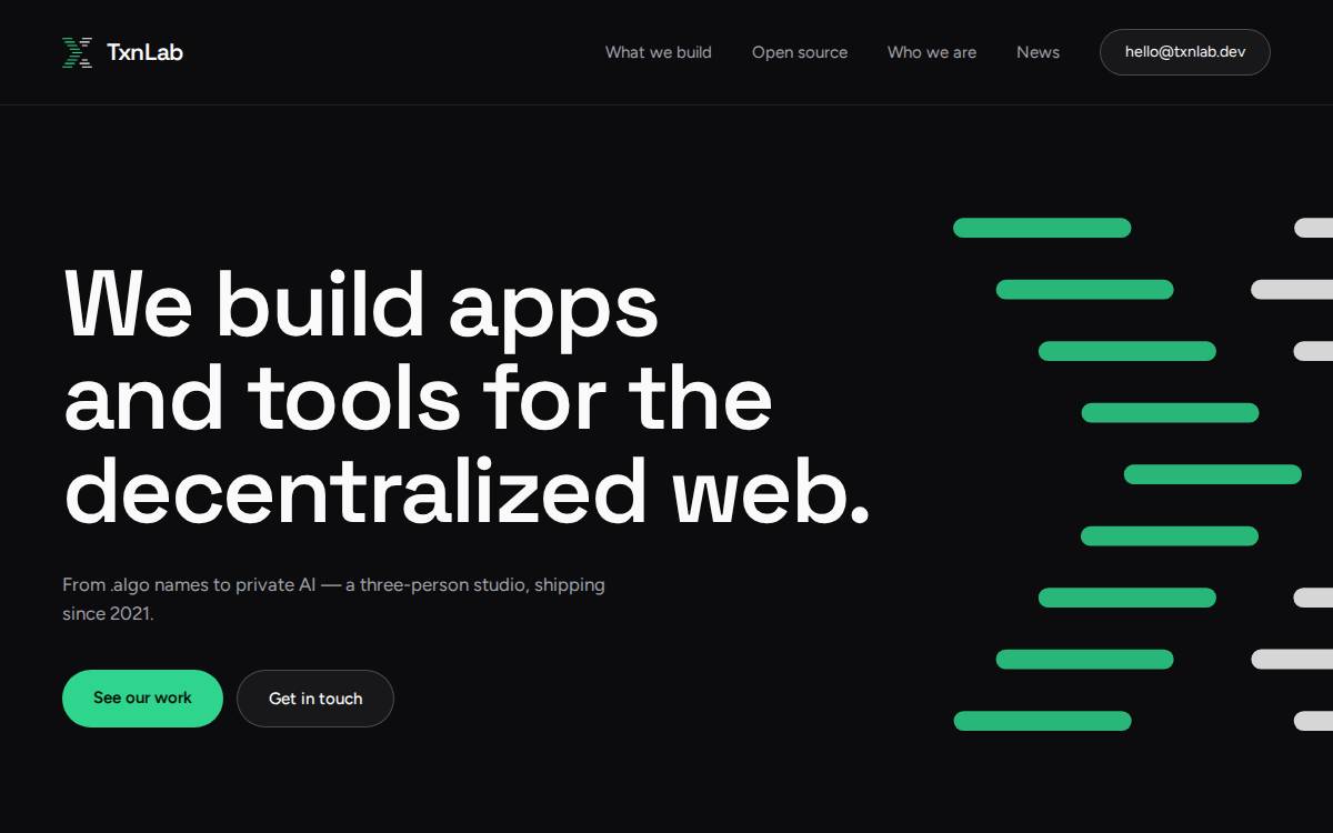 TxnLab website preview