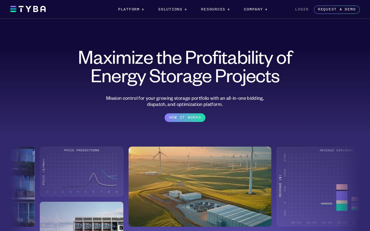 Tyba website preview
