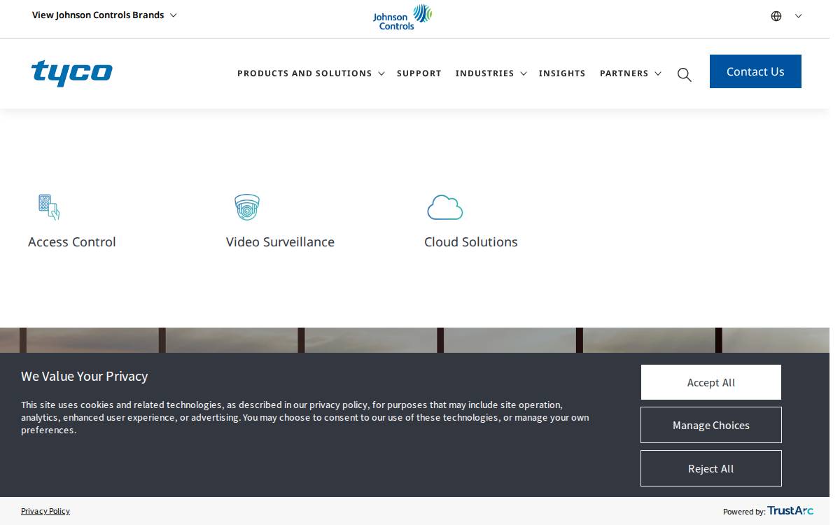 Tyco website preview