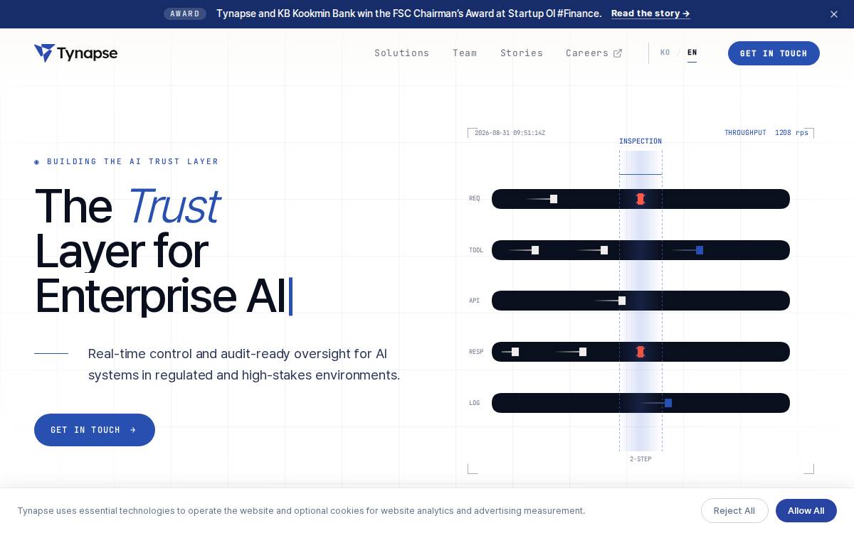 Tynapse website preview
