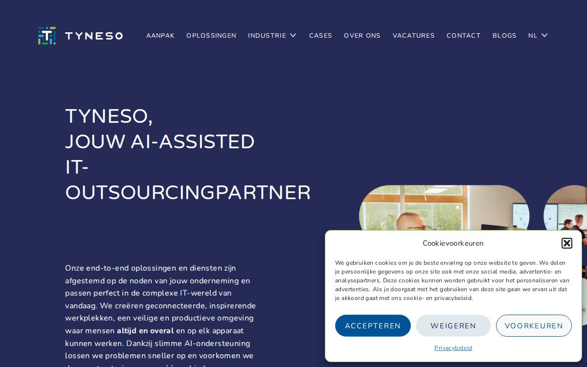 Tyneso website preview