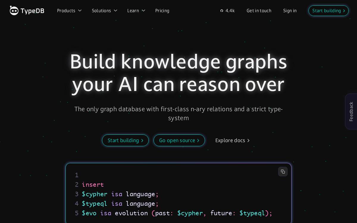 Typedb website preview