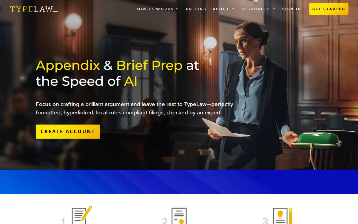Typelaw website preview