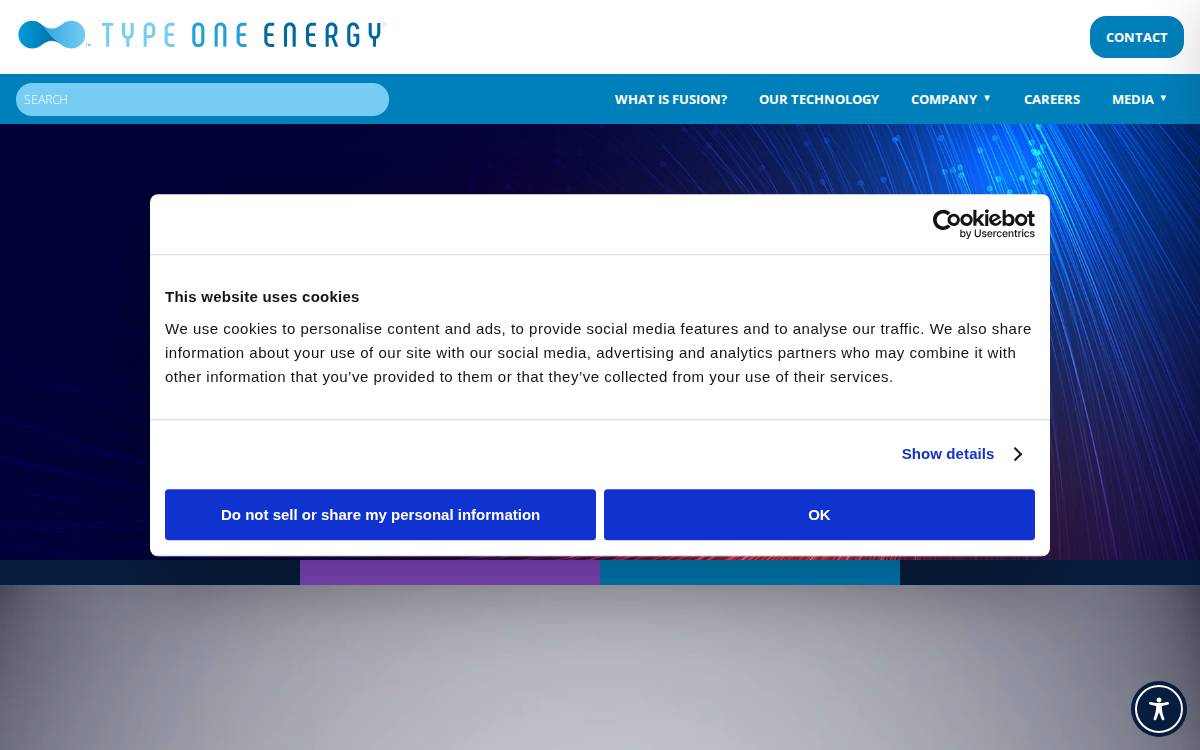 Type One Energy website preview