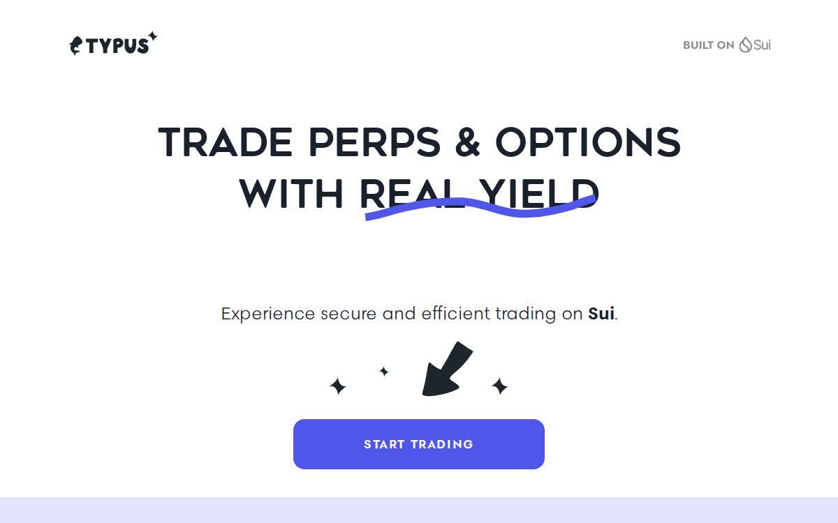 TYPUS DeFi website preview
