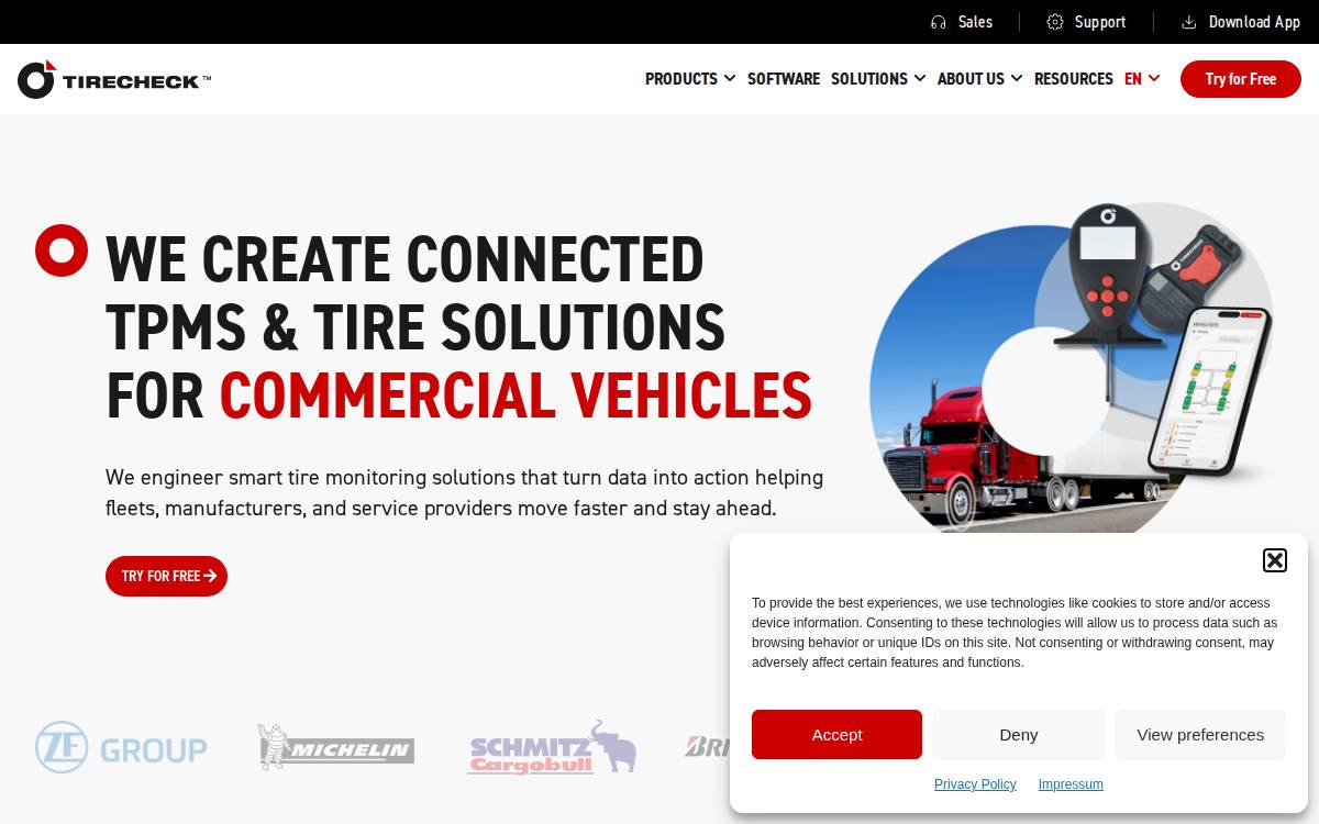 TireCheck website preview