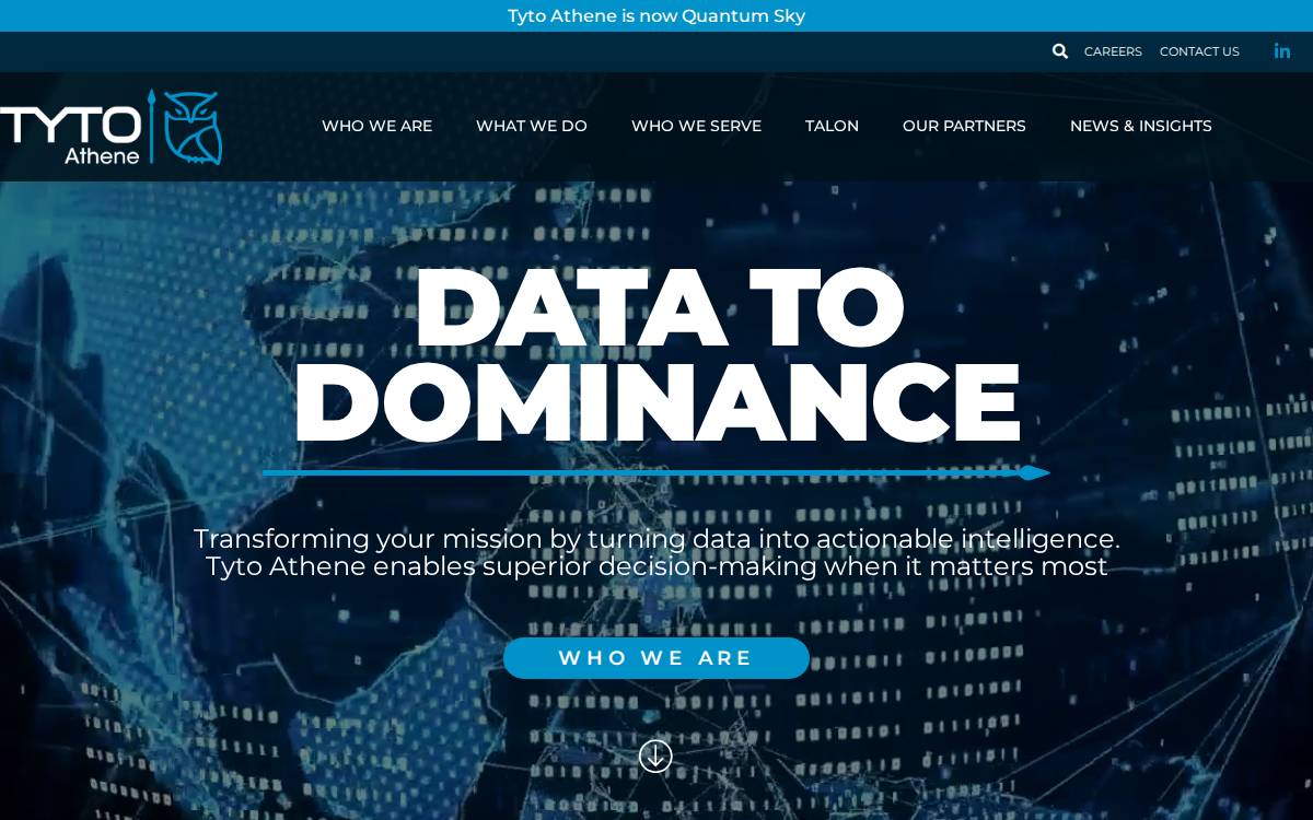 Tyto Athene website preview