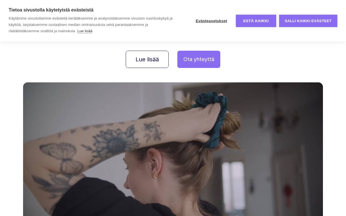 Tyyni website preview