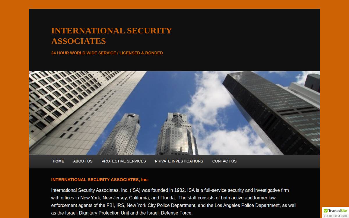 U.S Security Associates website preview