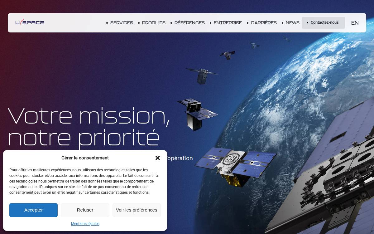 U Space website preview