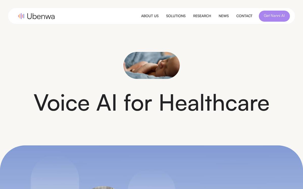 Ubenwa website preview