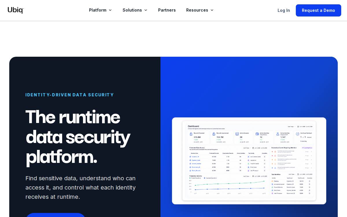 Ubiq Security website preview