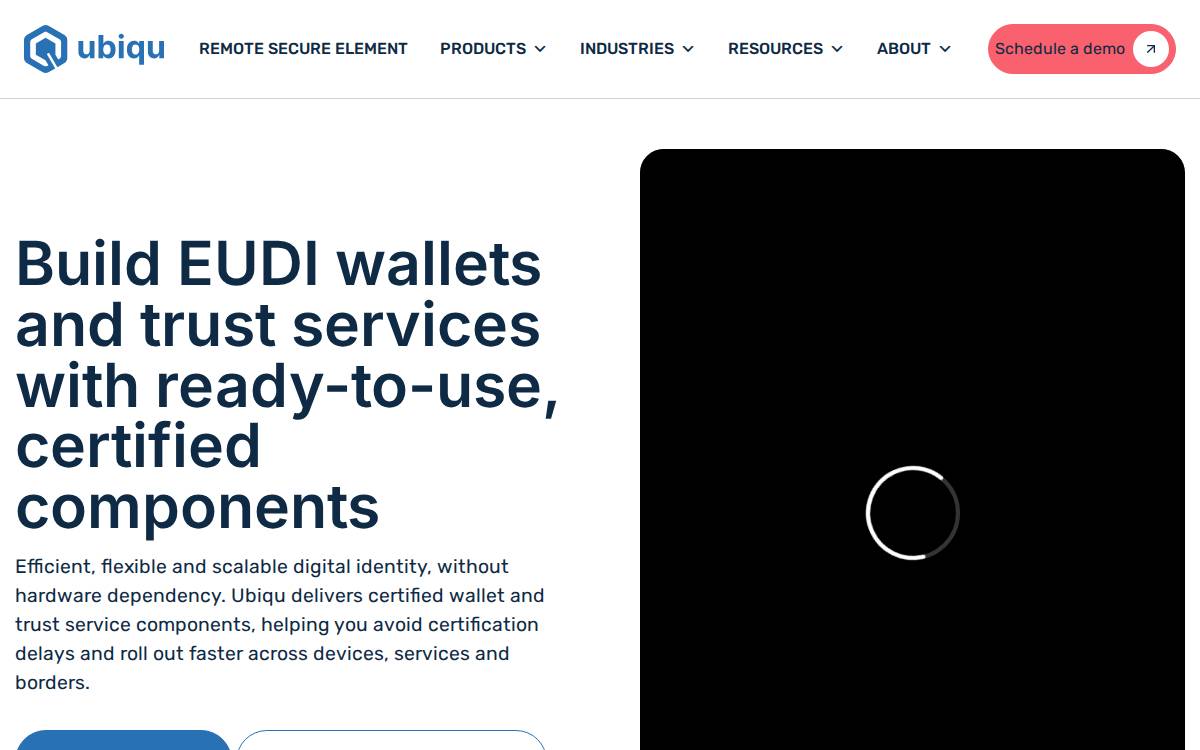 Ubiqu website preview