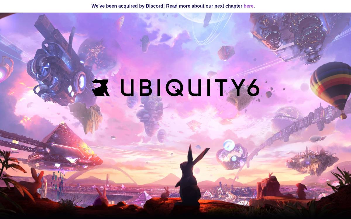 Ubiquity6 website preview