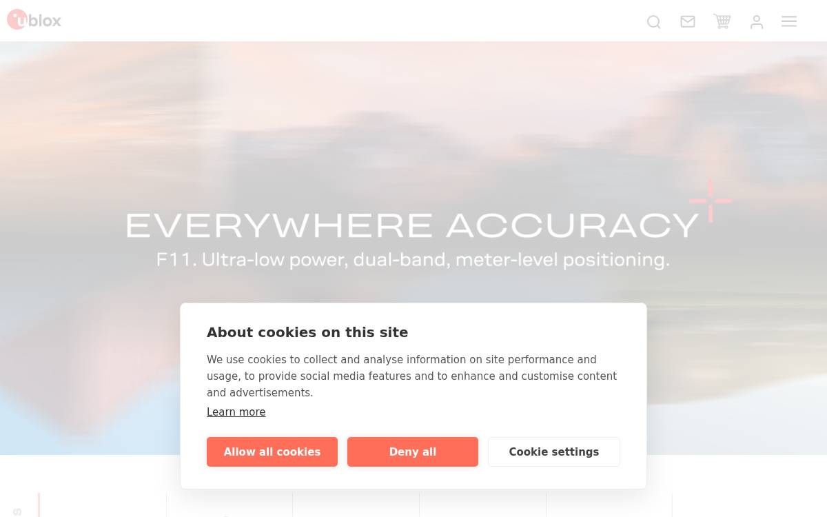 Ublox website preview