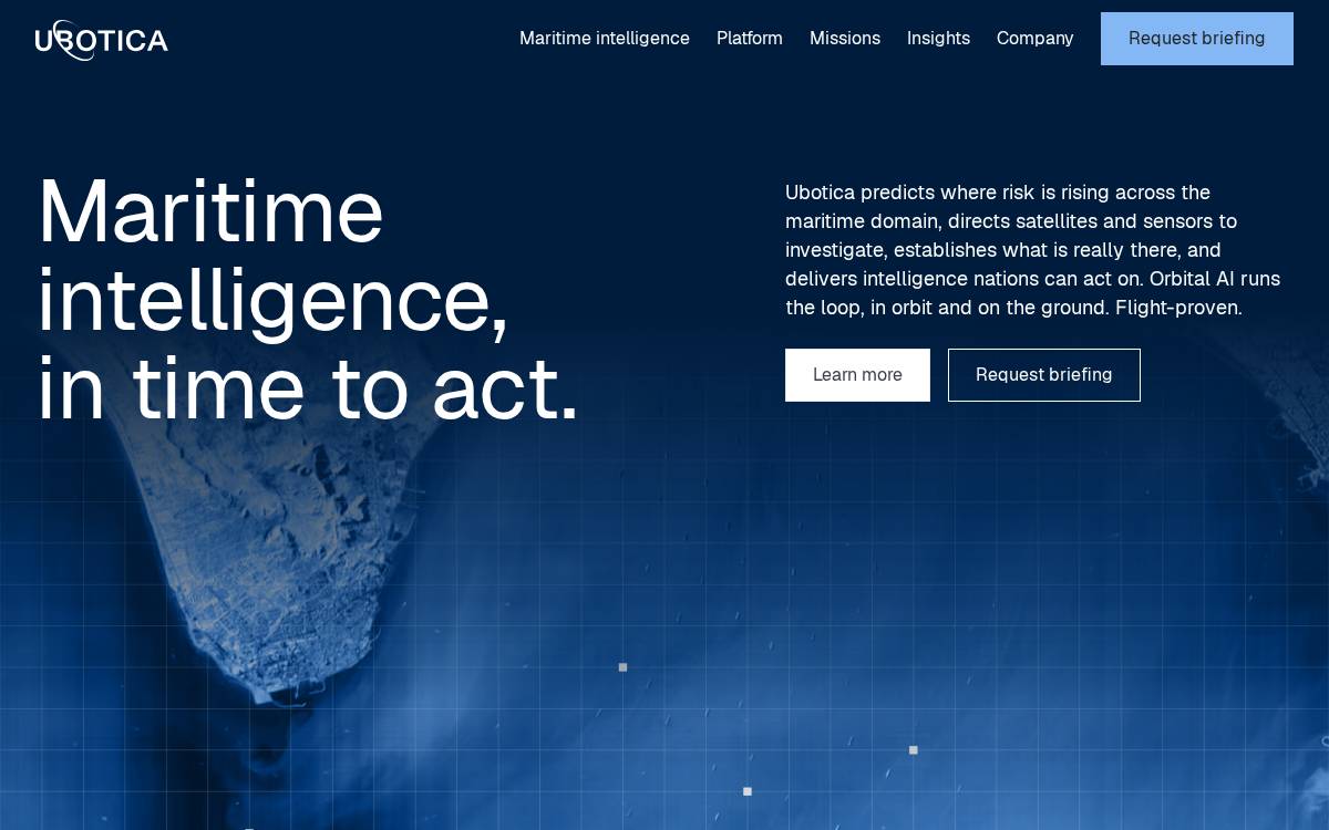 Ubotica Technologies website preview