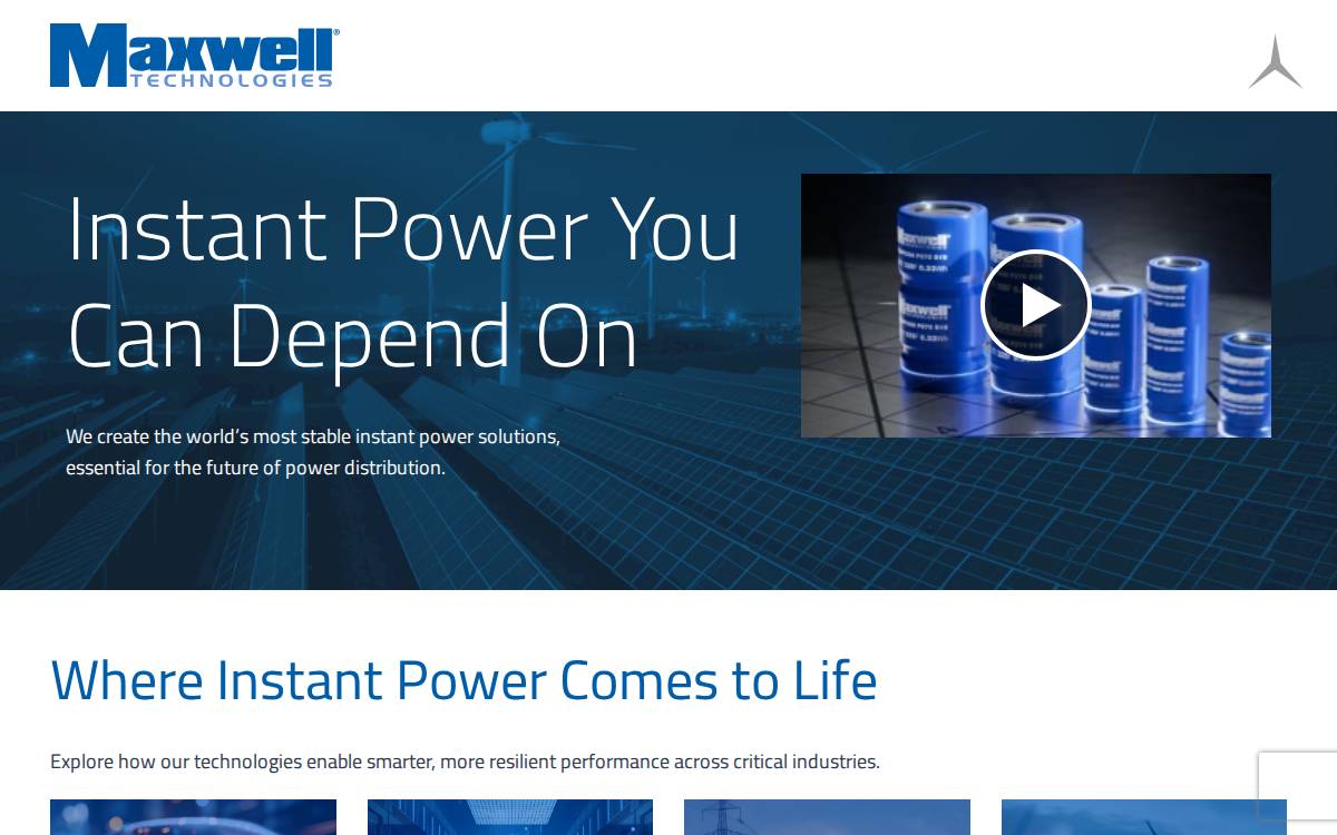 UCAP Power website preview
