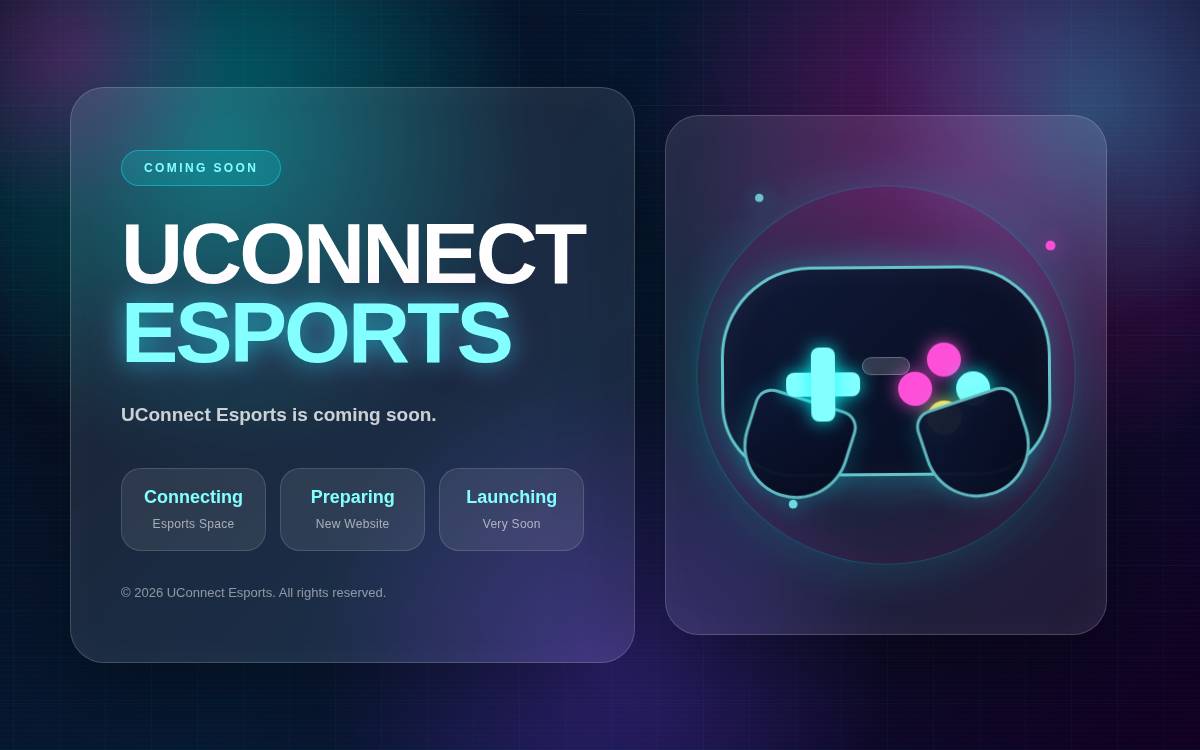 UConnect Esports website preview