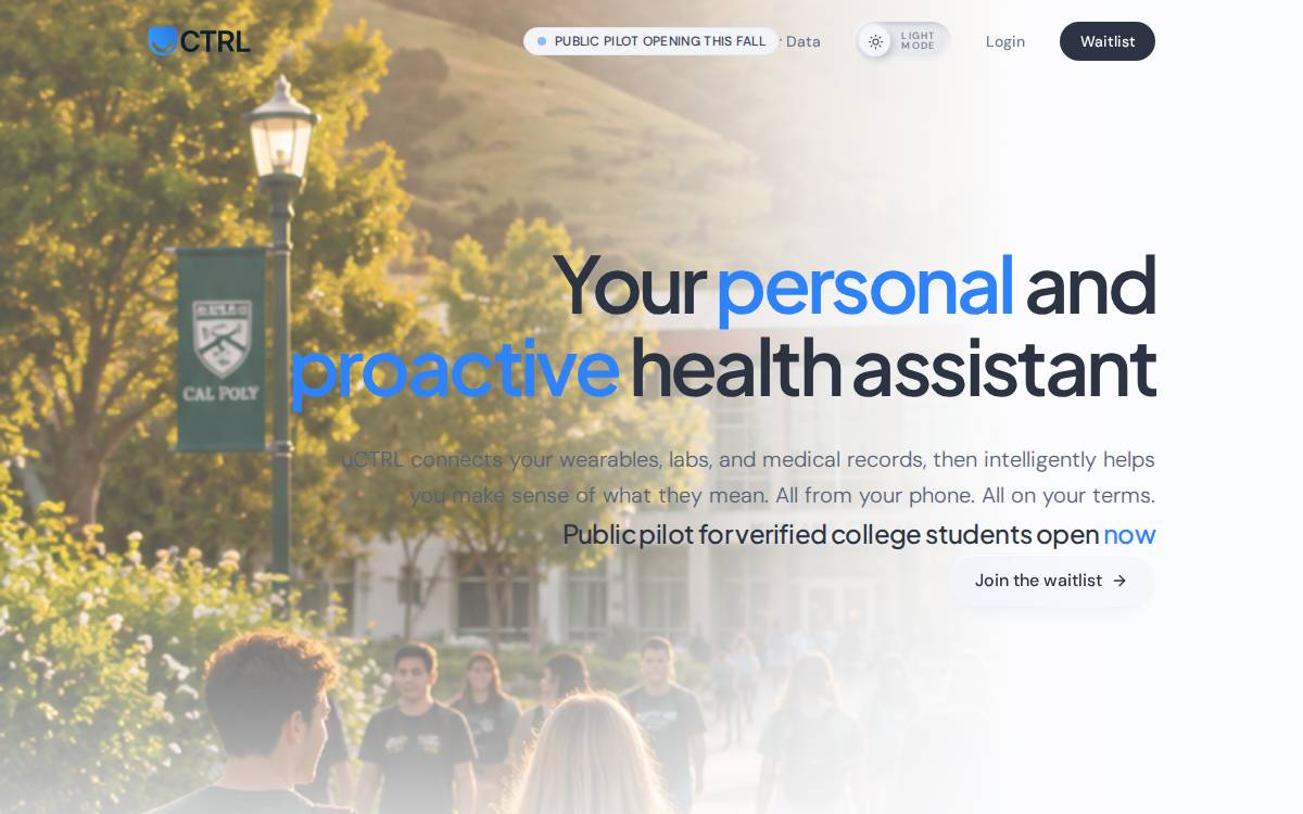 uCTRL AI website preview