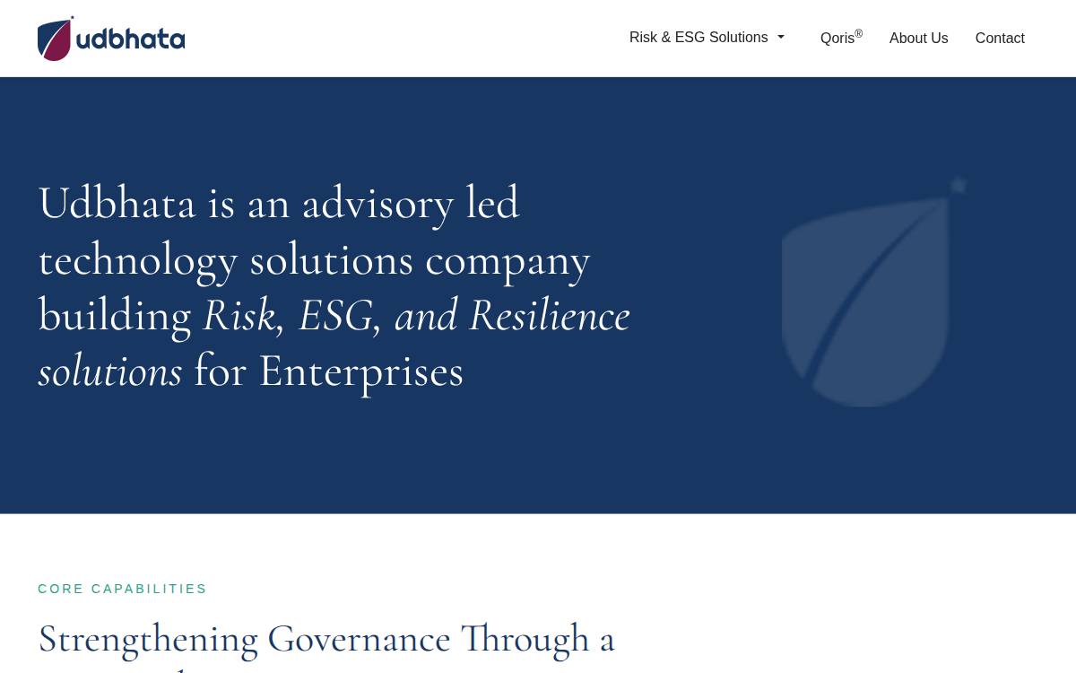 Udbhata website preview