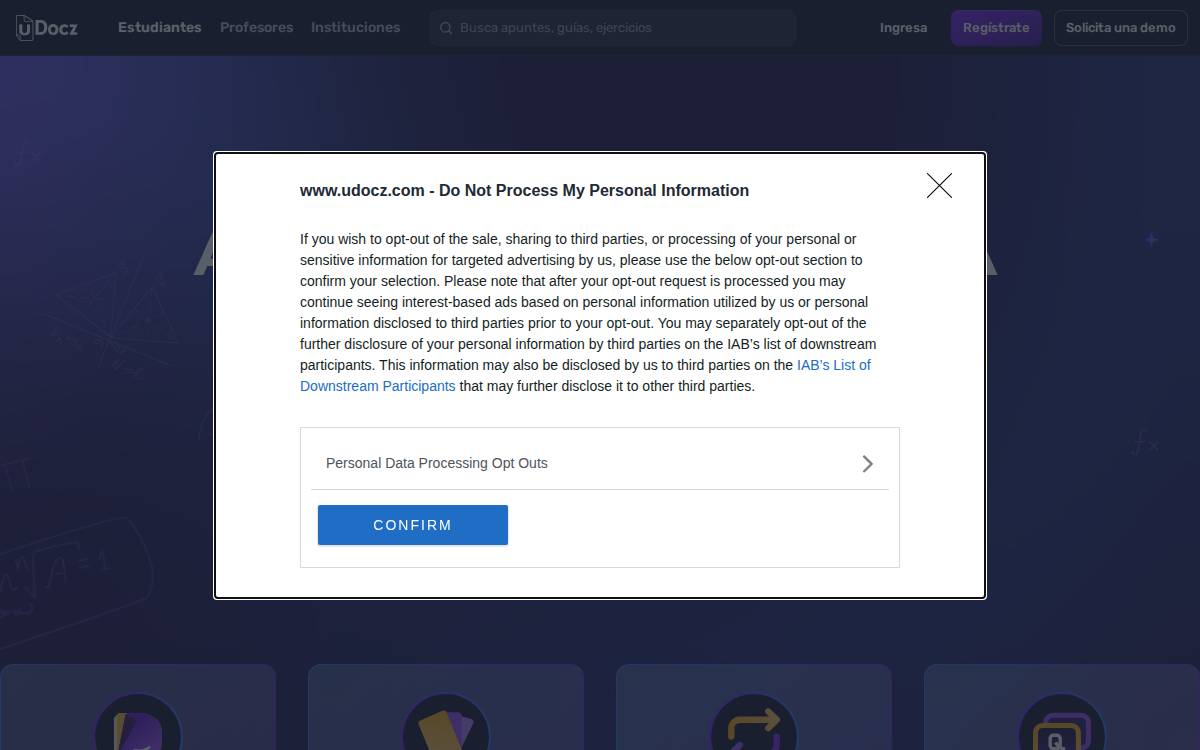 uDocz website preview