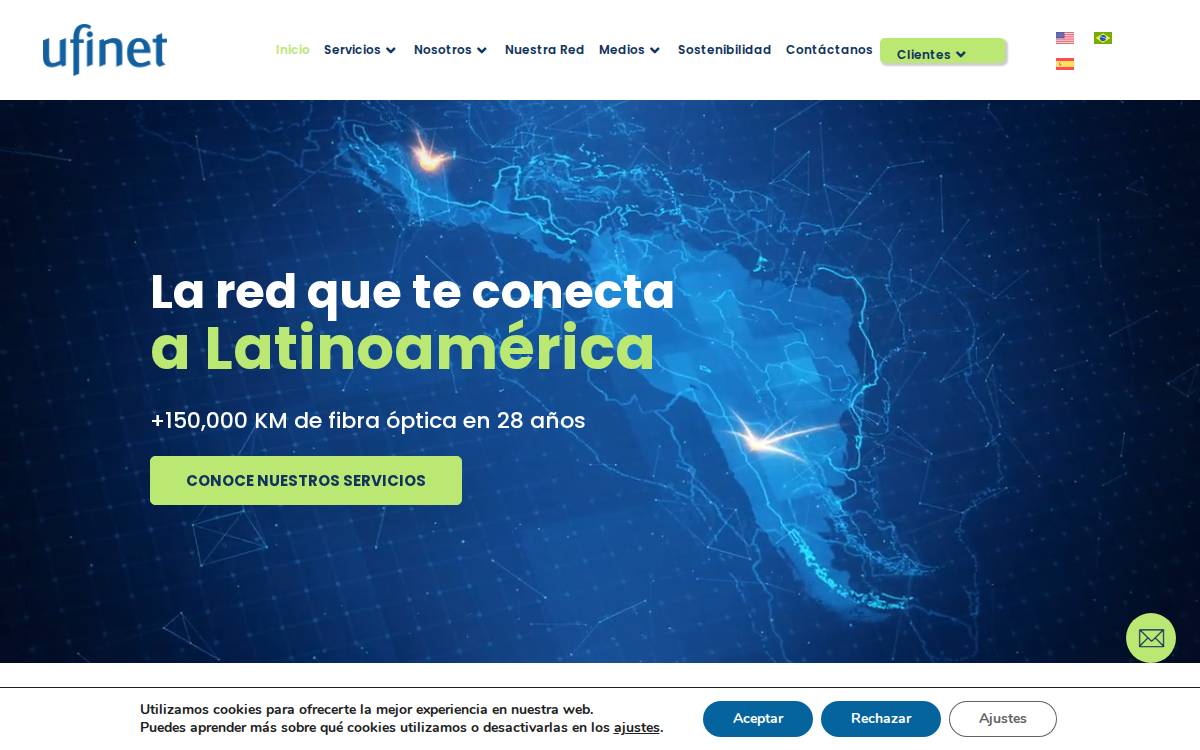 Ufinet website preview