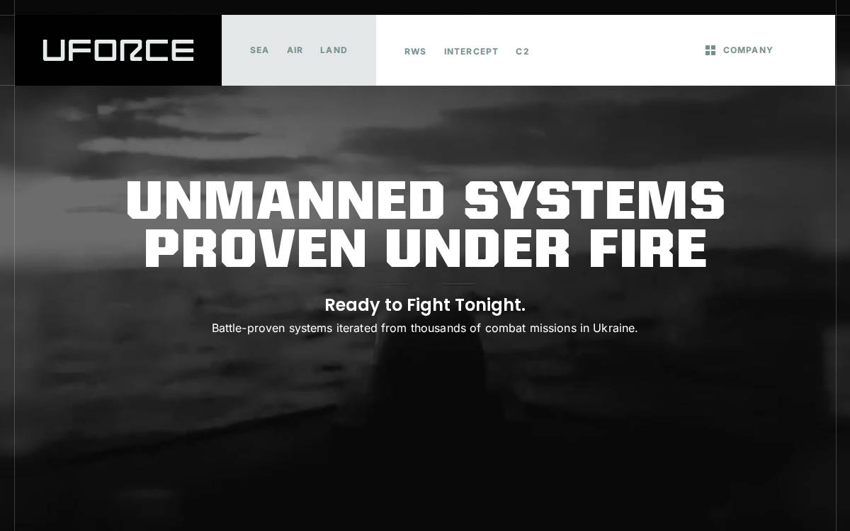UFORCE Acquired website preview