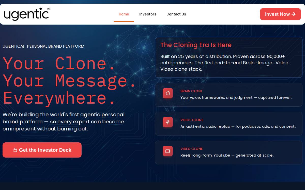 UgenticAI website preview
