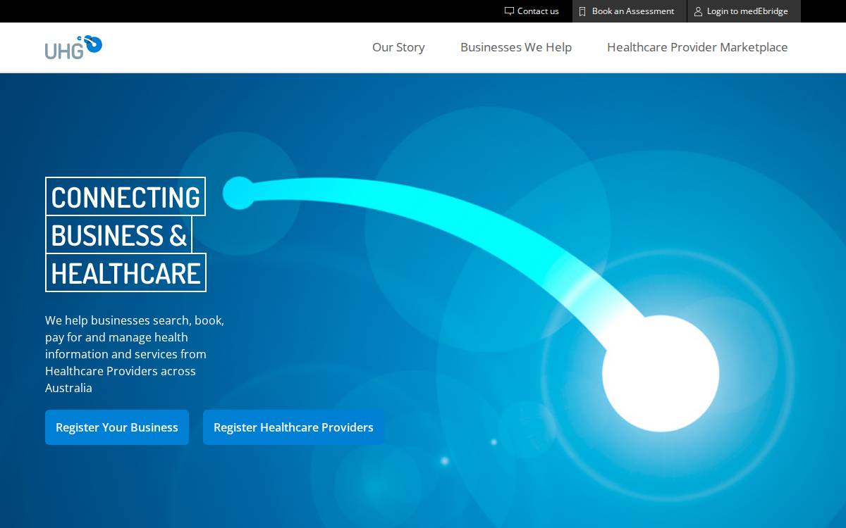 Uhg website preview