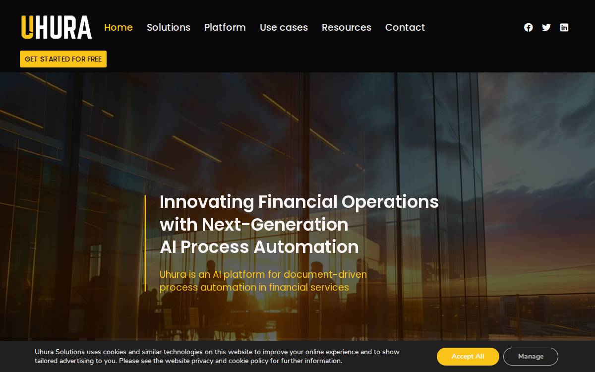 Uhura Solutions website preview