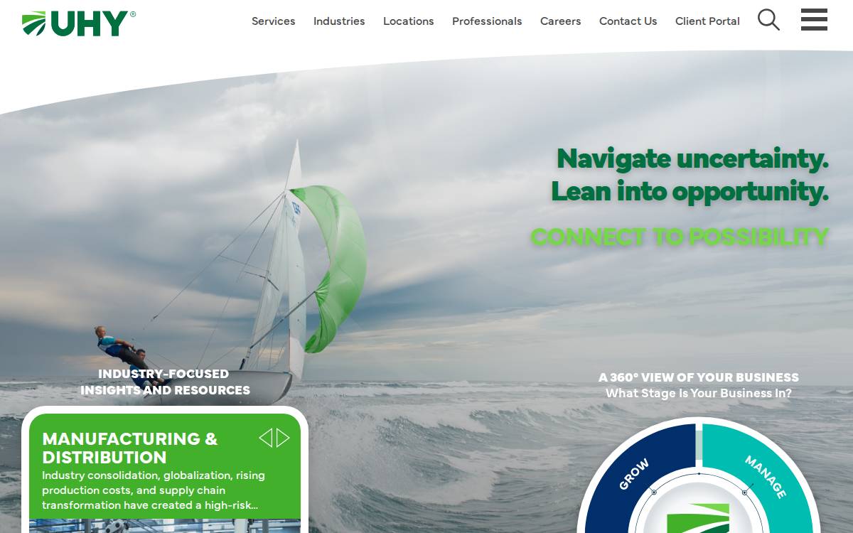 UHY website preview