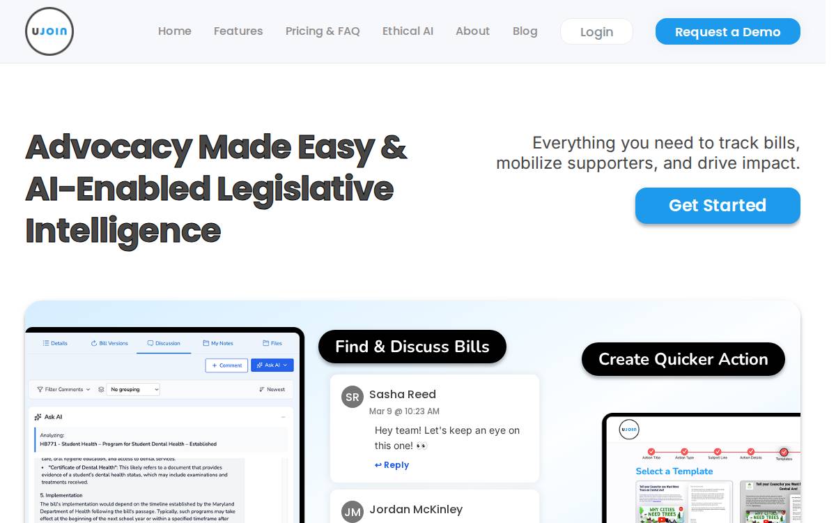 Ujoin website preview