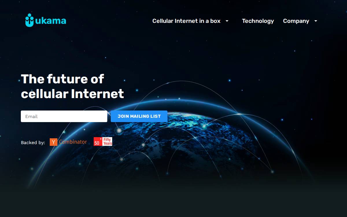 Ukama website preview